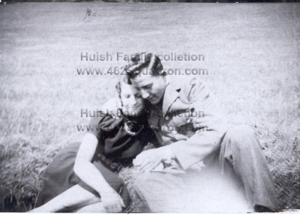 Cpl Fred Brookes 546437 RAF, and Irene Huish 1939 (later 462 Squadron)